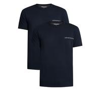 Emporio Armani Men's 2 Pack Lounge T-Shirts, Blue/Blue, L