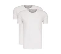 Emporio Armani Men's 2-Pack T-Shirt Crew Neck Pure Cotton Pyjama Top, White/White, S (Pack of 2)