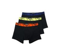 Emporio Armani Men's 3-Pack Bold Monogram Boxer Shorts, Black/Black/Black, XL (Pack of 3)
