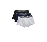 Emporio Armani Men's 3-pack Cotton Trunks underwear, Grey/Navy/Black, M UK