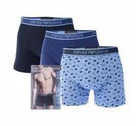 Emporio Armani Mens 3 Pack of Core Logo Boxers in Various - Multicolour Cotton - Size 2XL