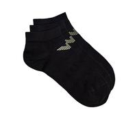 EMPORIO ARMANI Men's 3-PACK SOCKS INSIDE, BLACK/BLACK/BLACK, L/XL