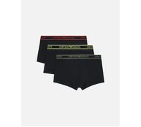 Emporio Armani Men's 3-Pack Stretch Cotton Boxer Trunks, Black