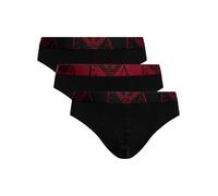 Emporio Armani Men's 3 Pack Stretch Cotton Briefs, Black