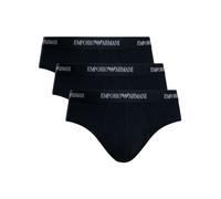 Emporio Armani Man's Core Logoband 3-Pack Brief, Blue, M