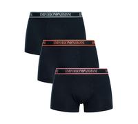 Emporio Armani Men's 3 Pack Trunks, Blue