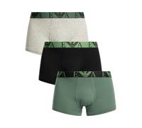 Emporio Armani Men's 3 Pack Trunks, Multicoloured