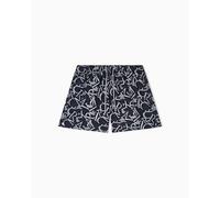 Emporio Armani Men's All Over Logo Boxer Black XXL