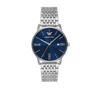 Emporio Armani Men's Analog Quartz Watch with Leather Strap AR11672