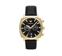 Emporio Armani Men's Analog Quartz Watch with Leather Strap AR11690