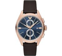 Emporio Armani Men's Analog Quartz Watch with Pro-Planet Leather Strap AR11554