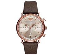 Emporio Armani Men's Analogue Quartz Watch with Leather Strap AR11106