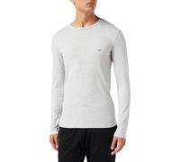 Emporio Armani Men's Basic Stretch Cotton T-Shirt, Grey Melange, XXL