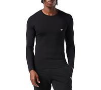 Emporio Armani Men's Basic T-shirt, Stretch Cotton T Shirt, Black, XL UK