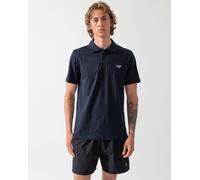 Emporio Armani Mens Beach Polo with Eagle Logo - Armani Blue - Armani Blue - XL