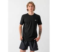 Emporio Armani Mens Beach T-Shirt with Eagle Logo - Black - Black - XL