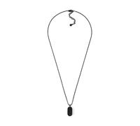 Emporio Armani Men's Black Stainless Steel Necklace, EGS3138001