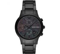 EMPORIO ARMANI MENS WATCH AR11275 STAINLESS STEEL BLACK STRAP & BLACK DIAL UK