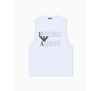 Emporio Armani Men's Bold Logo Crew Neck Tank White M