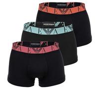Emporio Armani Men's Bold Monogram 3-Pack Trunk Black XL