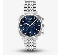 Emporio Armani Mens Carlo Blue Dial Chronograph Watch AR11688