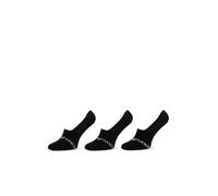 Emporio Armani Men's Casual Cotton 3-Pack Footie Socks, Black/Black/Black, S/M (Pack of 3)