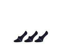 Emporio Armani Men's Casual Cotton 3-Pack Footie Socks, Marine/Marine/Marine, S/M (Pack of 3)