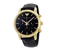 Emporio Armani Mens Chronograph Watch Strap Black Dial AR1917
