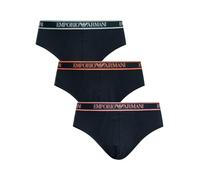 Emporio Armani Men's CORE Logoband 3-Pack Brief Blue XXL