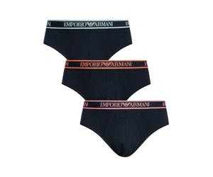 Emporio Armani Men's CORE Logoband 3-Pack Brief Blue XXL