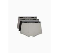 EMPORIO ARMANI Men's CORE Logoband 3-Pack Trunk Black S