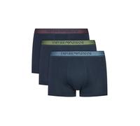 Emporio Armani Men's CORE Logoband 3-Pack Trunk, Marine/Marine/Marine, XXL