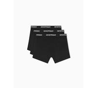 Emporio Armani Men's 3 Pack Stretch Boxer Briefs, Black