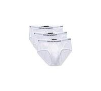 Emporio Armani Men's Cotton Briefs, 3-Pack, White, Large