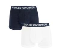 Emporio Armani Mens Cotton Ribbed Boxer Shorts (Pack of 2) GT405