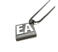 Emporio Armani Mens EA Logo Stainless Steel Pendant Necklace EGS2754060