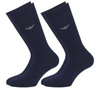 Emporio Armani Underwear Men's 2-Pack Short Socks, Marine, TU