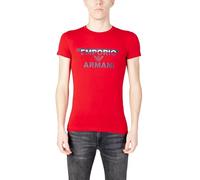 Emporio Armani Men's Emporio Armani Megalogo Men's Crew Neck T-shirt T Shirt, Red, S UK