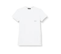 Emporio Armani Men's Emporio Armani Men's Crew Neck T-shirt Shiny Logo Band T Shirt, White, S UK