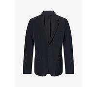 Emporio Armani Mens Emporio Armani Single-Breasted Stretch-Woven Travel Blazer Iconico 0920 Blu Navy Ea 54