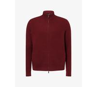 Emporio Armani Mens Emporio Armani Stripe Zip-Through Cashmere Jacket Chocolate Truffle L