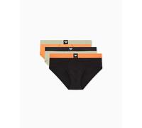 Emporio Armani Men's Essential LOGOLABEL 3-Pack Brief Black XXL