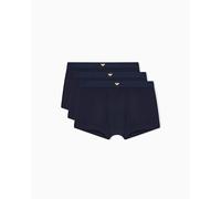 Emporio Armani Men's Essential LOGOLABEL 3-Pack Trunk Blue XXL