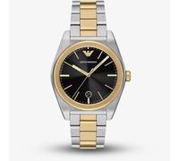 Emporio Armani Mens Federico Two-Tone Black Dial Watch AR11715