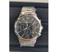 Emporio Armani Men's Giovanni AR11208 Stainless Steel/Black Dial 44mm Watch