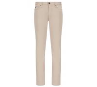 Emporio Armani Mens J06 Slim Fit Stretch Gabardine Jeans, Beige Denim BEIGE 32/34