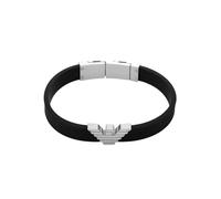 Emporio Armani Men's Silver-Tone Silicone Bracelet, EGS3168040