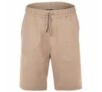 Emporio Armani Mens Linen Viscose Blend Bermuda Shorts Casual Taupe/Blue