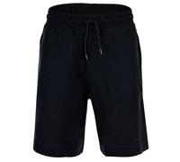 Emporio Armani Mens Linen Viscose Blend Bermuda Shorts Casual Taupe/Blue