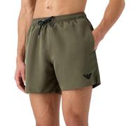 Emporio Armani Men's Logoband Swim Boxer Trunks, Military Green, 48